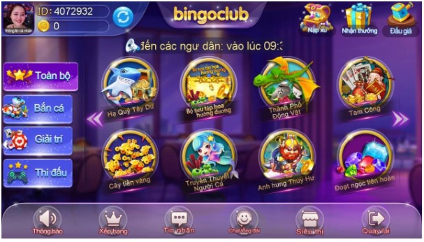 Đánh giá về cổng game Bingo Club